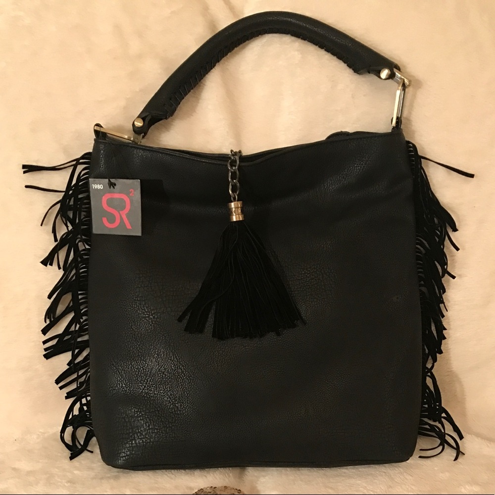 Sondra Roberts Fringe Shoulder Bag